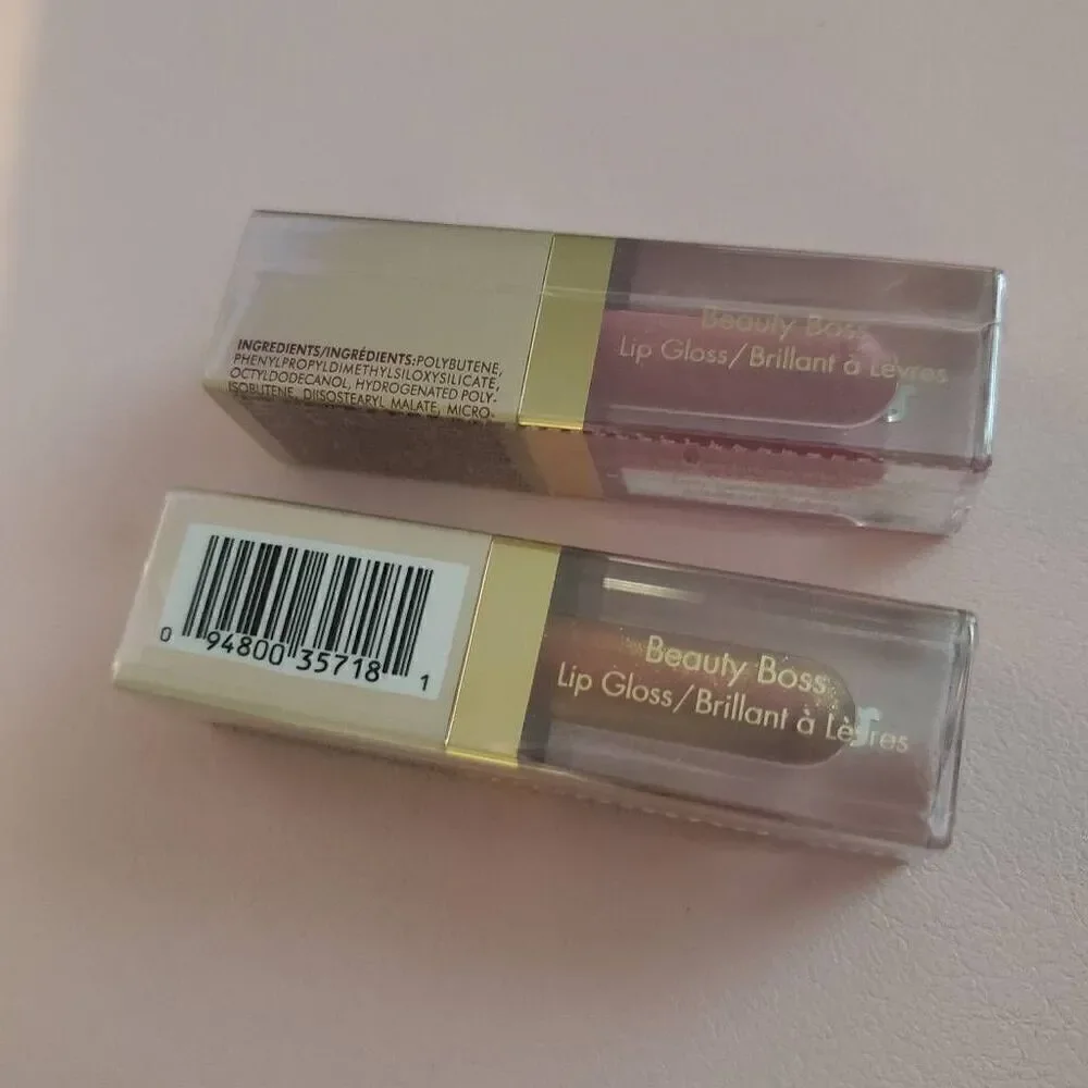 Stila Beauty Boss Elevator Pitch + Synergy Lip Gloss Sealed New Deluxe Mini Size